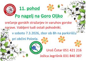 Po nagelj na Goro Oljko